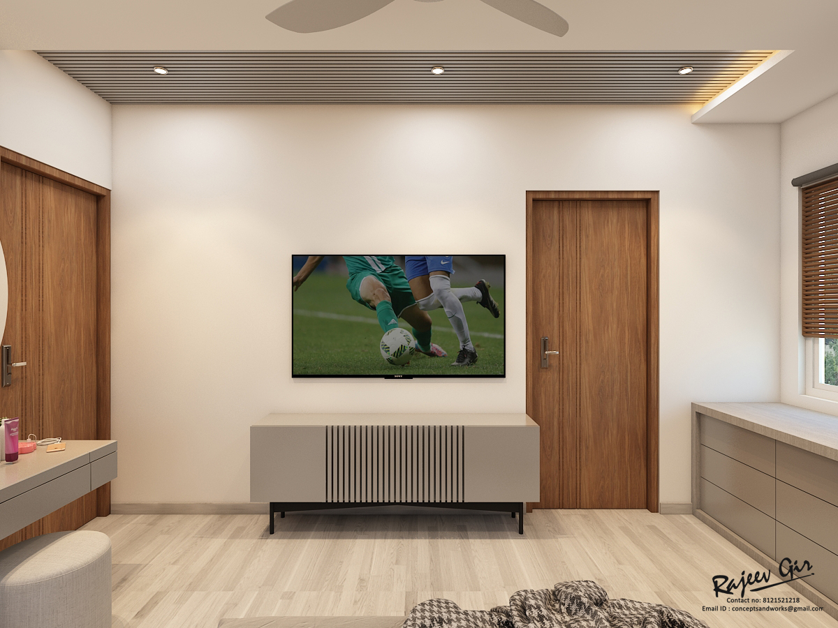 Master Bedroom — Clean Media Wall