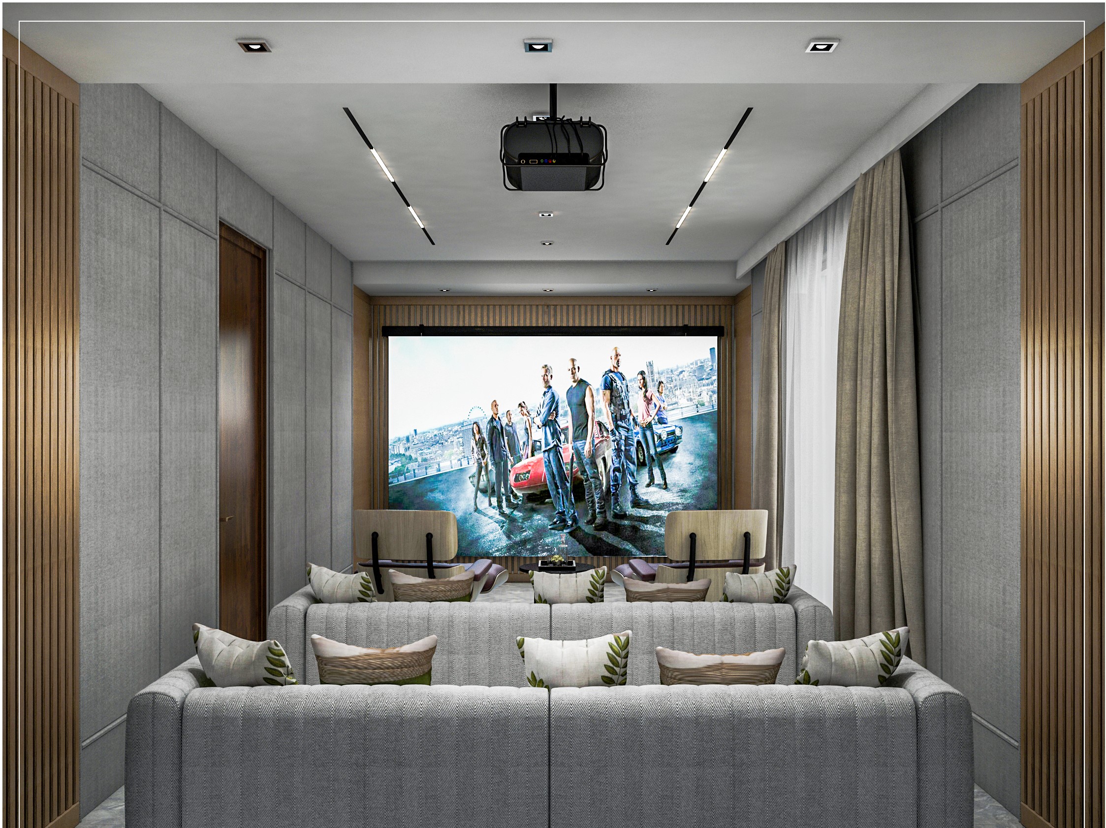 Home Theater — Projection View