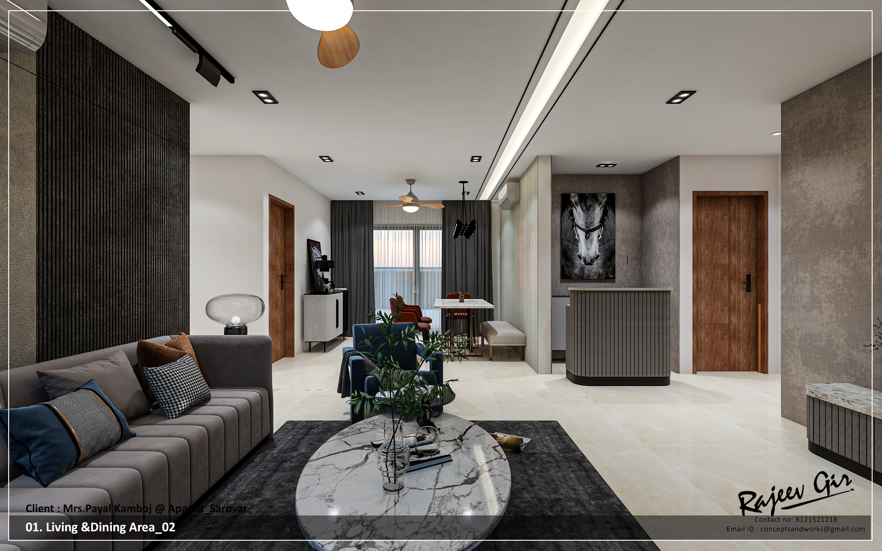 Living & Dining — Contemporary Palette