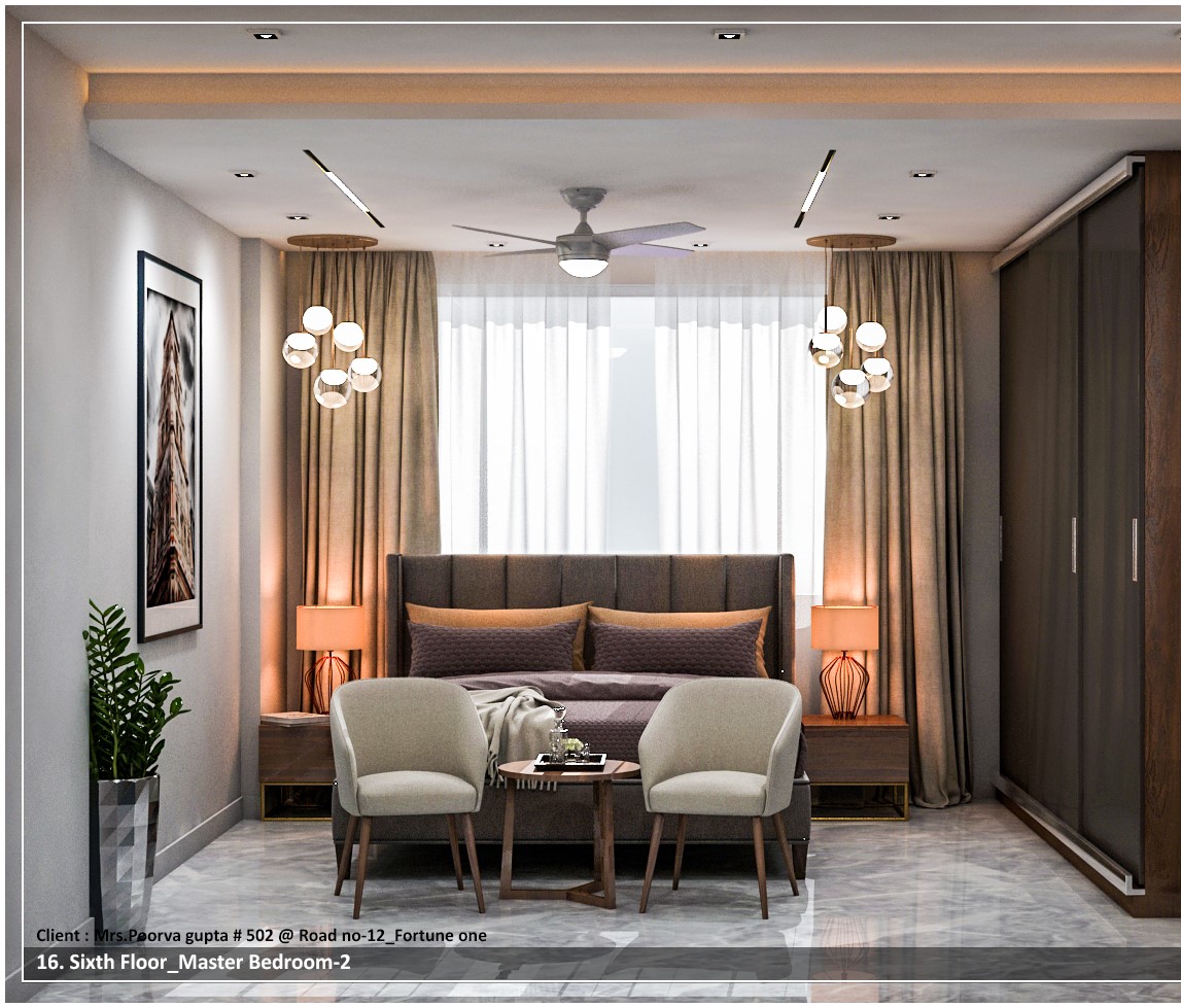 Master Bedroom — Statement Pendants